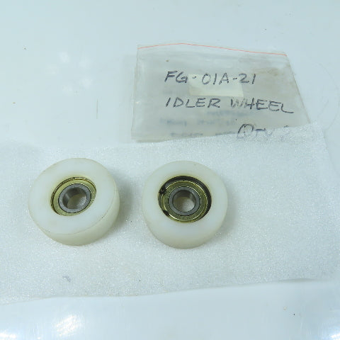 Eagle FG-01A-21 Stretch Wrapper Idler Wheels with Bearings Lot of 2