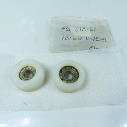 Eagle FG-01A-21 Stretch Wrapper Idler Wheels with Bearings Lot of 2