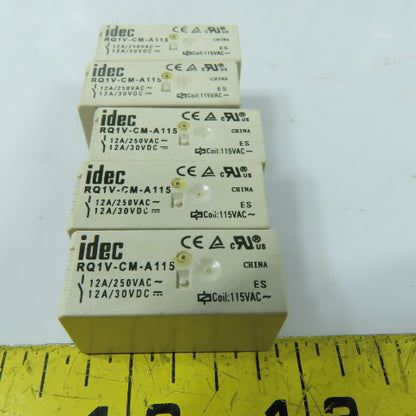 IDEC RQ1V-CM-A115 General Purpose Relays 115VAC Coil Lot of 5
