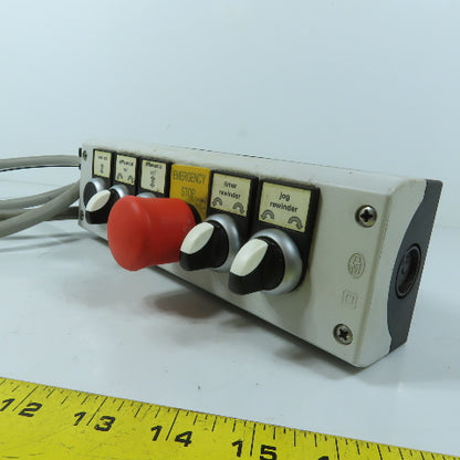 Klockner Moeller 5-Button Selector Switch Push Button Control Pendant Station
