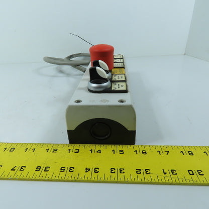 Klockner Moeller 5-Button Selector Switch Push Button Control Pendant Station
