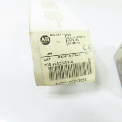 Allen-Bradley 700-HA33A1-4 120VAC 10A General Purpose Relay 11-Pin NEW