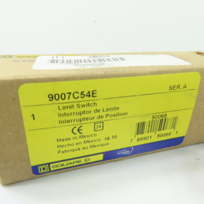 Square D 9007C54E Heavy Duty Limit Switch Plunger Type A600 Q600 NEMA 6P NEW