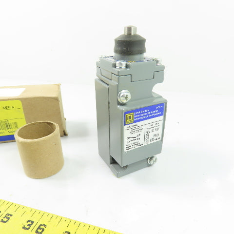 Square D 9007C54E Heavy Duty Limit Switch Plunger Type A600 Q600 NEMA 6P NEW