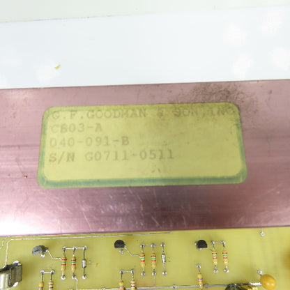 G.F. Goodman & Son, Inc. 040-091-B CB03-A Printed Circuit Board 020-008