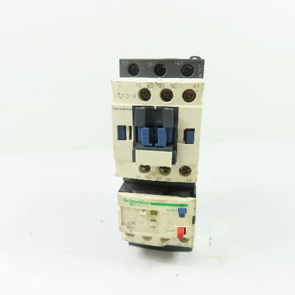 Schneider Electric LC1D18 Contactor W/ LRD14 Overload Relay 120V Coil 32A Ith