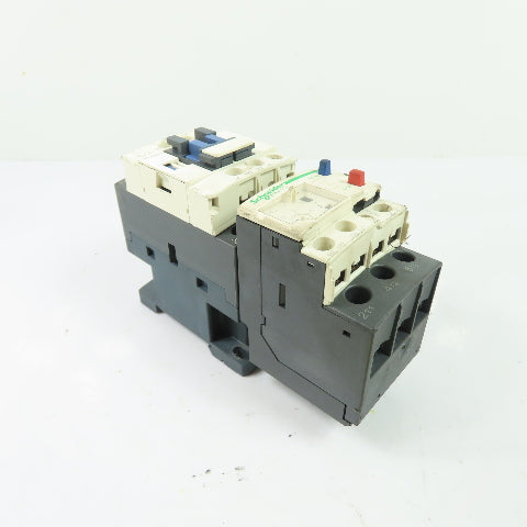 Schneider Electric LC1D18 Contactor W/ LRD14 Overload Relay 120V Coil 32A Ith