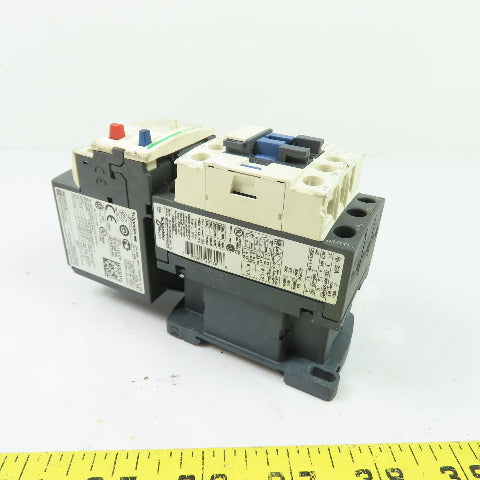 Schneider Electric LC1D18 Contactor W/ LRD14 Overload Relay 120V Coil 32A Ith