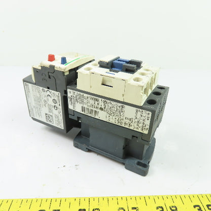 Schneider Electric LC1D18 Contactor W/ LRD14 Overload Relay 120V Coil 32A Ith