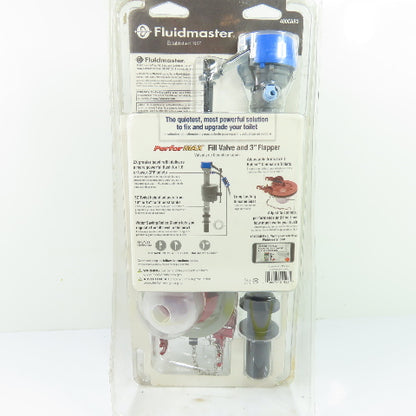 Fluidmaster 400CAR3 Universal PerforMAX Toilet Fill Valve and 3" Flapper Kit