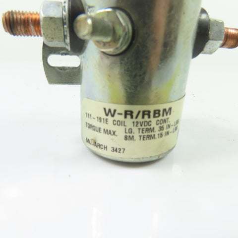 111-191E W-R/RBM Continuous Duty Solenoid Switch 12VDC