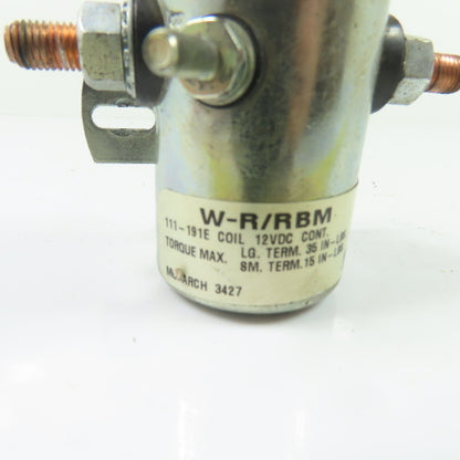 111-191E W-R/RBM Continuous Duty Solenoid Switch 12VDC