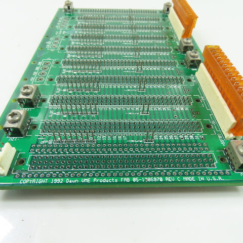 Dawn VME Products 05-1005970 VME Backplane Board 10-Slot UMEBP10J1/0B Rev C