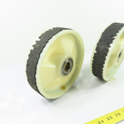 Lift-Rite Pallet Jack Lift Wheel 7-1/2" OD x 2" Wide 25mm Bore Lot Of 2