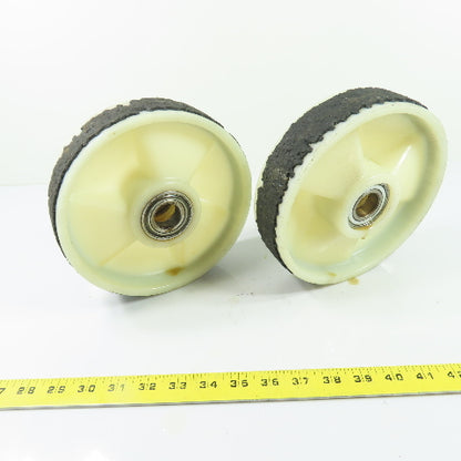 Lift-Rite Pallet Jack Lift Wheel 7-1/2" OD x 2" Wide 25mm Bore Lot Of 2