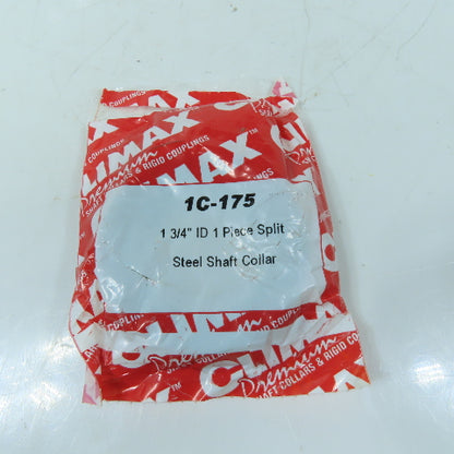 Climax 1C-175 1-3/4" ID 1 Piece Split Steel Shaft Collar