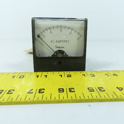 Simpson 02599 0-15ACA 918-2906 0-15ACA AC Amperes Panel Meter