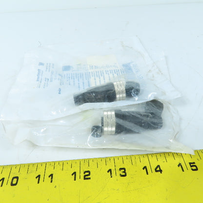 Woodhead 1200710035 Lot of 2 Micro-Change 4-Pole Straight Female Connectors