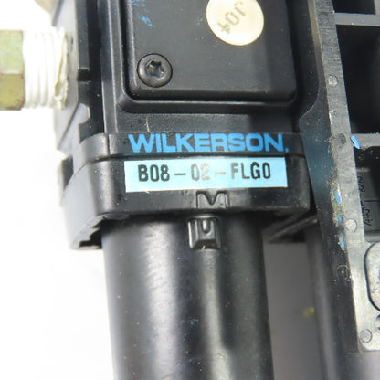 Wilkerson B08-02-FLG0 L08-02-KL00 Filter Regulator Lubricator 0-125 psi 1/4" NPT