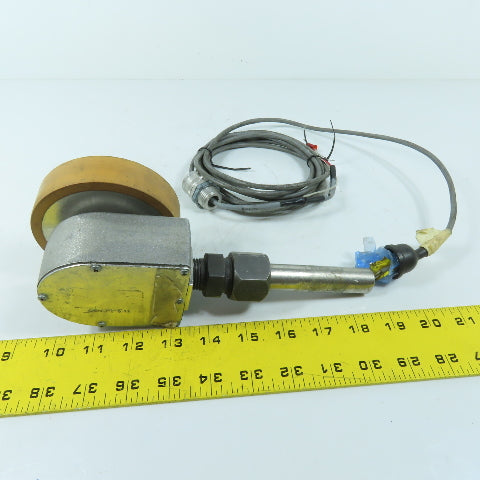 Red Lion LSCS0100 CS810030 Polyurethane Tread Measuring Track Wheel Encoder 12"