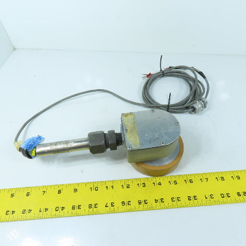 Red Lion LSCS0100 CS810030 Polyurethane Tread Measuring Track Wheel Encoder 12"