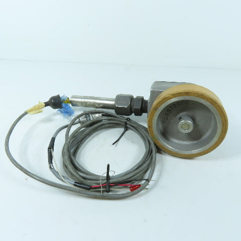 Red Lion LSCS0100 CS810030 Polyurethane Tread Measuring Track Wheel Encoder 12"