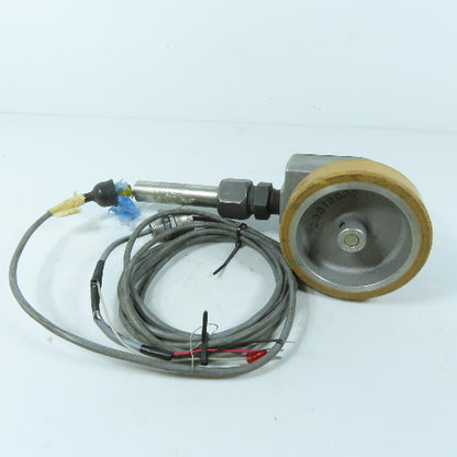Red Lion LSCS0100 CS810030 Polyurethane Tread Measuring Track Wheel Encoder 12"