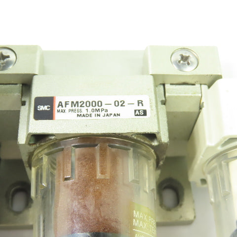 SMC AR2000-02-R AFM2000-02-R Air Pressure Regulator Filter Lubricator 1/4" NPT