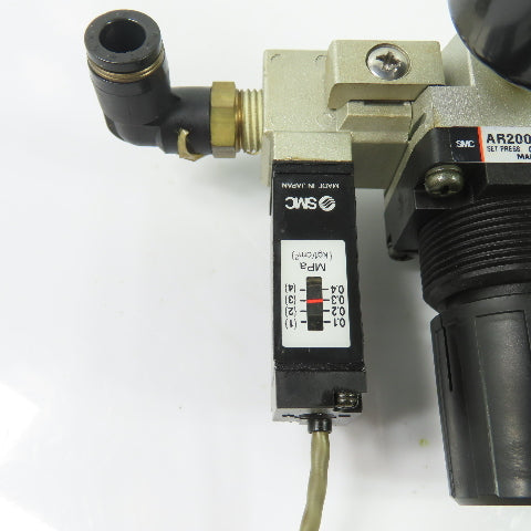 SMC AR2000-02-R AFM2000-02-R Air Pressure Regulator Filter Lubricator 1/4" NPT