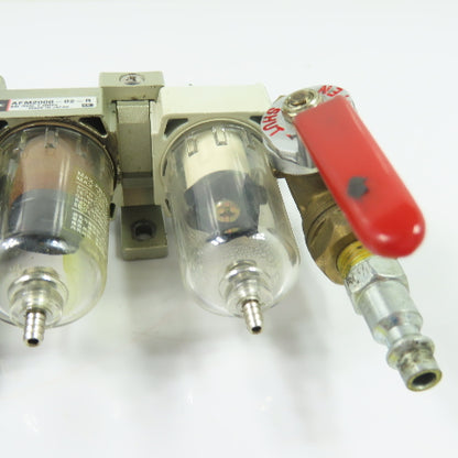 SMC AR2000-02-R AFM2000-02-R Air Pressure Regulator Filter Lubricator 1/4" NPT