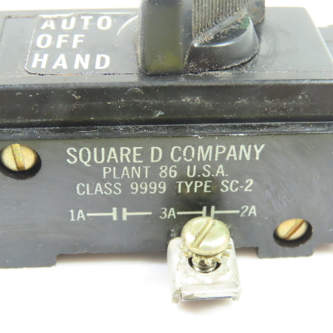 Square D Class 9999 Type SC-2 Auto-Off-Hand Selector Switch
