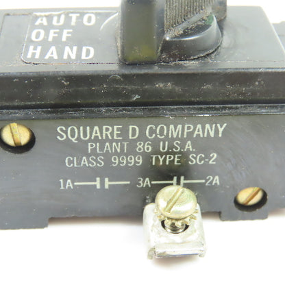 Square D Class 9999 Type SC-2 Auto-Off-Hand Selector Switch