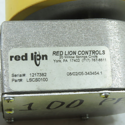 Red Lion LSCS0100 Polyurethane Tread 100 PPR Measuring Track Wheel Encoder