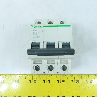 Schneider Electric C60 40A Multi 9 3-Pole Miniature Circuit Breaker 480Y/277V