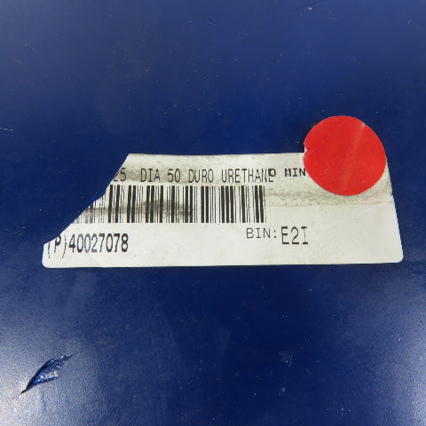 7.0625" x 3/4" Thick Blue 50 Durometer Urethane Circular Seal