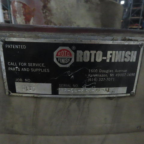 Roto-Finish MP-54-2-4-03-A1 Multi-Pass 2" Channel Vibratory Deburring Unit 54"