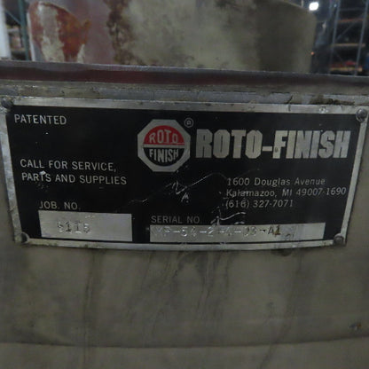 Roto-Finish MP-54-2-4-03-A1 Multi-Pass 2" Channel Vibratory Deburring Unit 54"