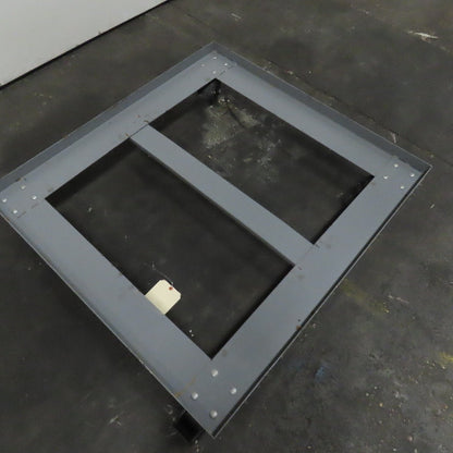 Uline N/A 48" x 45" Industrial Rolling Bulk Container Dolly W/ Locking Casters