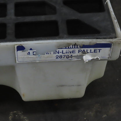 Justrite 28704 4-Drum In-Line Spill Containment Pallet 96" x 24" x 9" Tall