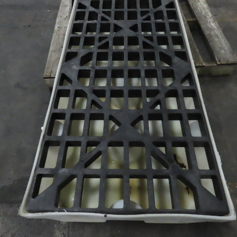 Justrite 28704 4-Drum In-Line Spill Containment Pallet 96" x 24" x 9" Tall