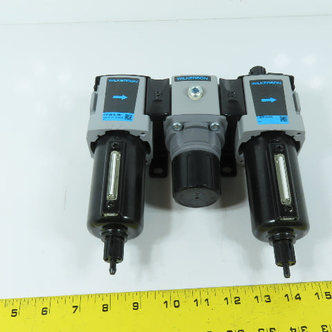 Wilkerson L18-04-KL00B 1/2" Pneumatic Filter Regulator Lubricator FRL
