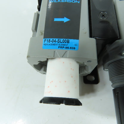Wilkerson L18-04-KL00B 1/2" Pneumatic Filter Regulator Lubricator FRL