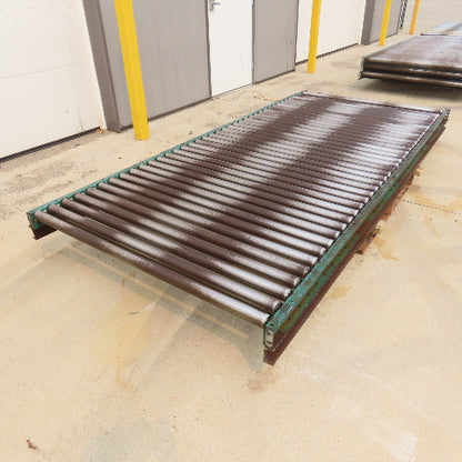 54" W x 120" (10') L Steel Gravity Roller Conveyor 51" BF 2"OD Roller
