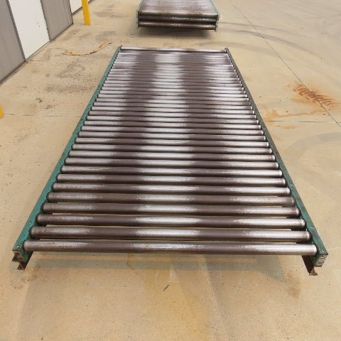 54" W x 120" (10') L Steel Gravity Roller Conveyor 51" BF 2"OD Roller