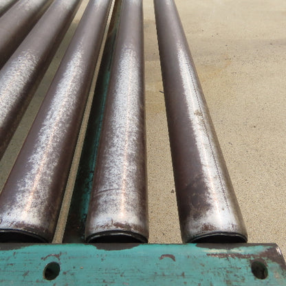 54" W x 120" (10') L Steel Gravity Roller Conveyor 51" BF 2"OD Roller