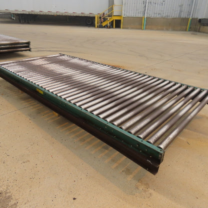 54" W x 120" (10') L Steel Gravity Roller Conveyor 51" BF 2"OD Roller