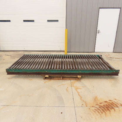 54" W x 120" (10') L Steel Gravity Roller Conveyor 51" BF 2"OD Roller
