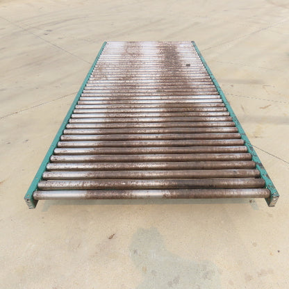 54" W x 120" (10') L Steel Gravity Roller Conveyor 51" BF 2"OD Roller