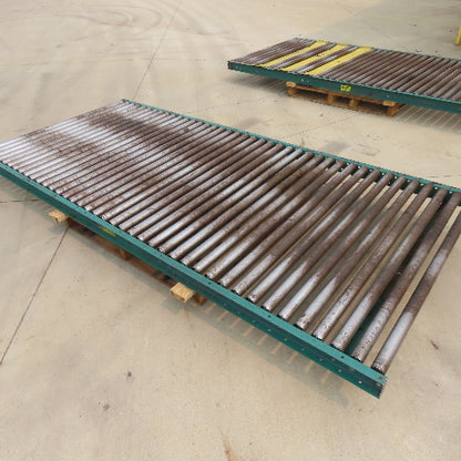 54" W x 120" (10') L Steel Gravity Roller Conveyor 51" BF 2"OD Roller
