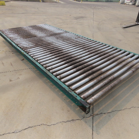 54" W x 120" (10') L Steel Gravity Roller Conveyor 51" BF 2"OD Roller